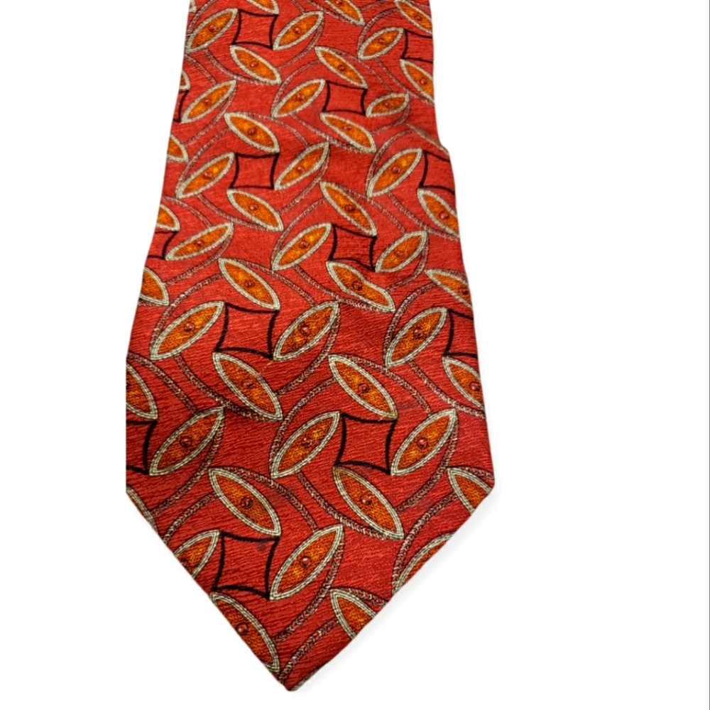 Valentino Cravatte Orange Red Necktie